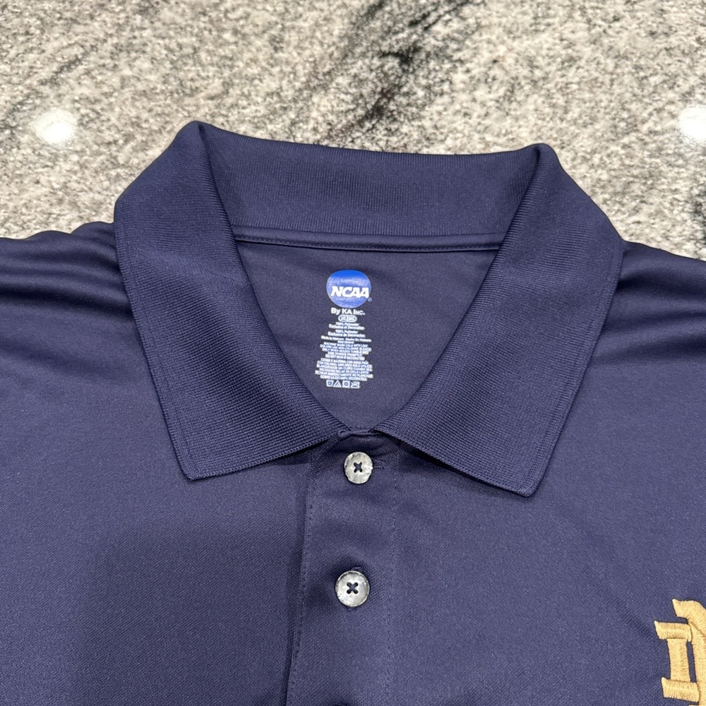 Notre Dame Fighting Irish Shirt Mens Navy Blue Gold NCAA Football By KA Inc  3XL - Picture 5 of 8